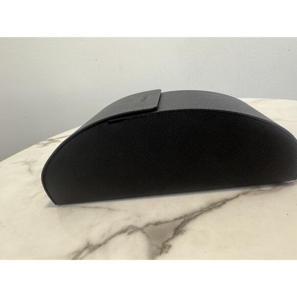 Prada Black Saffiano Sunglasses Case w/ New Cleaning Cloth & Booklet Replacement - Picture 3 of 14